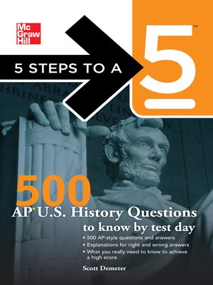 cover image of 500 AP U.S. History Questions to Know by Test Day